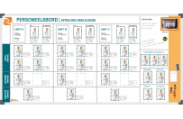 Personnel board | Example Department Surgery (120x240cm)