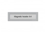 Magnetic window A4 headers | Silver-grey