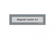 Magnetic window A4 headers | Grey