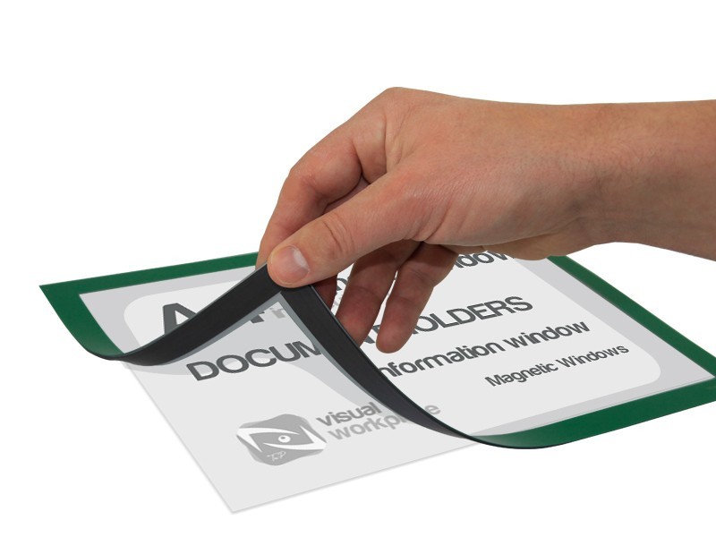 Magnetic Window Document Magnetic Windows A4 with cut out - TnP Visual Workplace