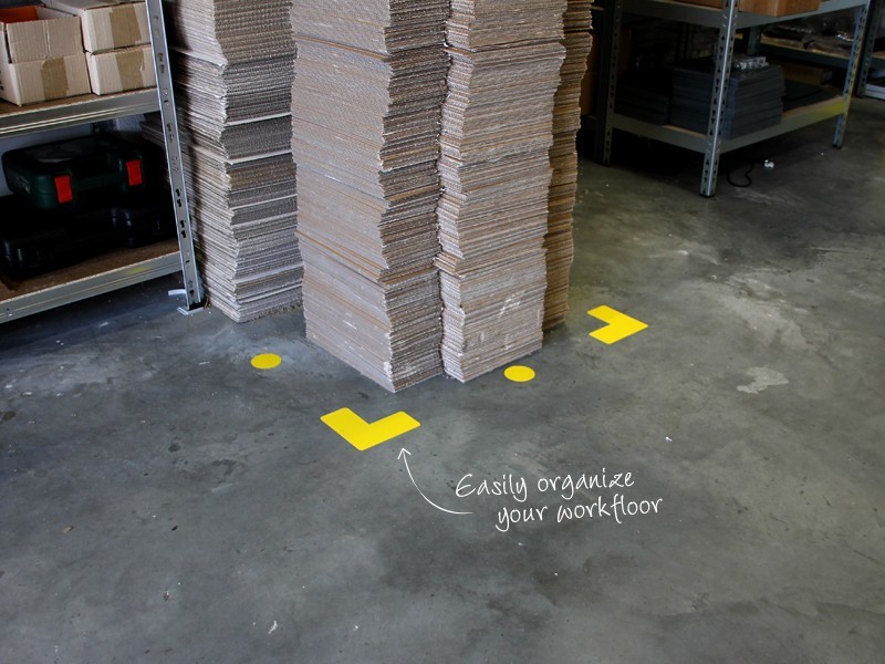 Floor marking corner (set) TnP Visual Workplace