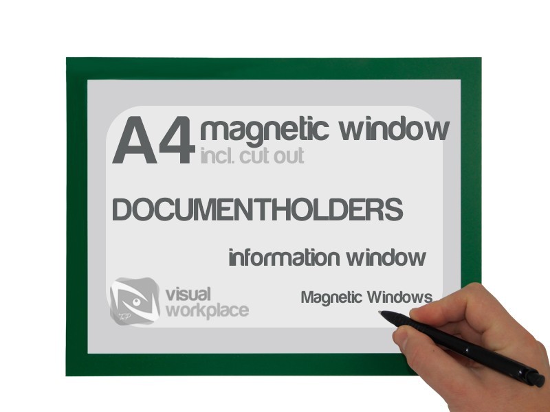 Magnetic Windows A4 with cut out - TnP Visual Workplace