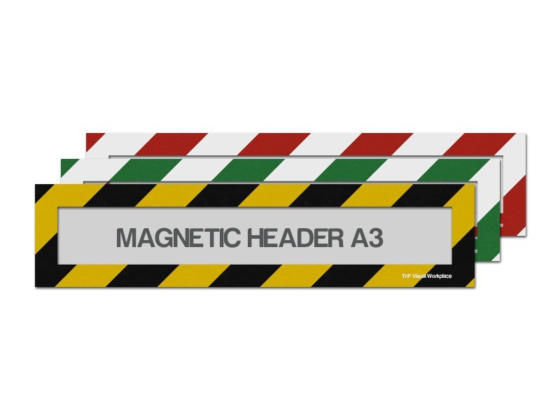 Magnetic window A3 headers (mixed colours) - TnP Visual Workplace