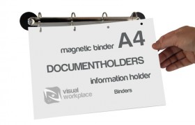 Magnetic ring binders to archive your documents.