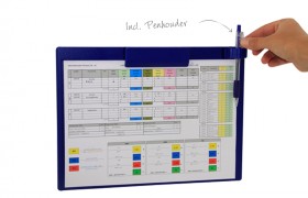 Magnetic clipboard A4 Landscape - OEE documents