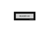 Magnetic window A5 headers | Black