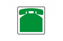Telephone magnet (customer service) | Green