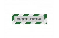 Magnetic window A4 headers (mixed colours) | Green / White