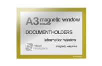 Magnetic Window A3 erasable | Yellow