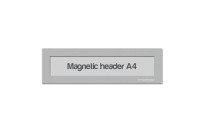 Magnetic window A4 headers | Silver-grey