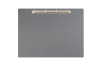 Magnetic ring binder clipboard A3 - landscape | Grey