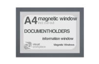 Magnetic windows A4 (incl. cut out) | Grey