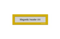 Magnetic window A4 headers | Yellow