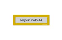 Magnetic window A4 headers | Yellow