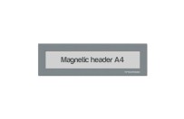 Magnetic window A4 headers | Grey