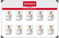 Personnel board | Example Bergman Clinics (60x90cm)