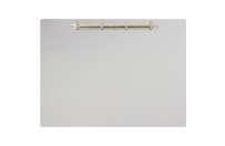 Magnetic ring binder clipboard A3 - landscape | White