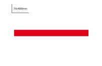 Magnetic strip 7cm x 100cm  | Red