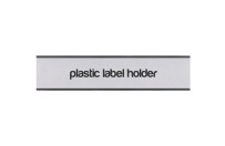 Plastic label holder