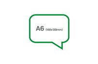 Speech balloon A6 (writable) | Green