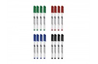 Fine tip whiteboard markers (single colour)