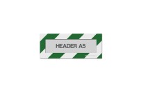 Magnetic window A5 headers (mixed colours) | Green / White