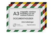 Magnetic windows A3 incl. cut out (various colours)