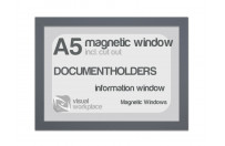 Magnetic window A5 (incl. cut out) | Grey