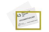 Selfadhesive magnetic foil A3 (incl. magnetic window) | Yellow