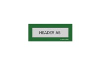 Magnetic window A5 headers | Green