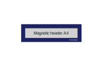 Magnetic window A4 headers | Blue