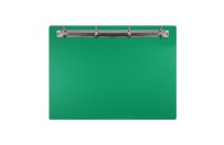 Magnetic ring binder clipboard A4 - landscape | Green