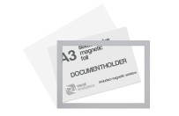 Selfadhesive magnetic foil A3 (incl. magnetic window) | Silver-grey