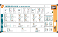 Personnel board | Example Department Surgery (120x240cm)