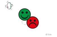 Magnetic smileys 5cm (double sided)