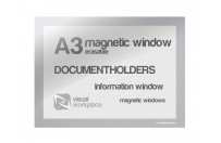 Magnetic Window A3 erasable | Silver-grey