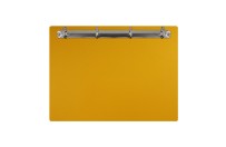 Magnetic ring binder clipboard A4 - landscape | Yellow