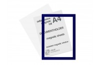 Selfadhesive magnetic foil A4 (incl. magnetic window) | Blue