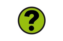 Question magnet 5cm  | Green