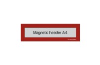 Magnetic window A4 headers | Red