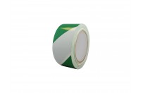 Floor marking tape (striped) | Green / White