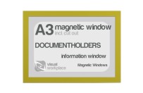 Magnetic windows A3 (incl. cut out) | Yellow