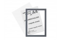 Selfadhesive magnetic foil A4 (incl. magnetic window) | Grey