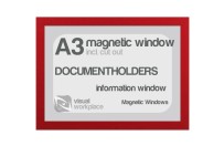 Magnetic windows A3 (incl. cut out) | Red