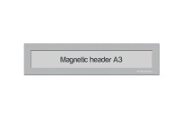 Magnetic window A3 headers | Silver-grey