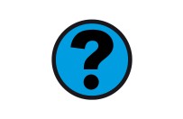 Question magnet 5cm  | Blue