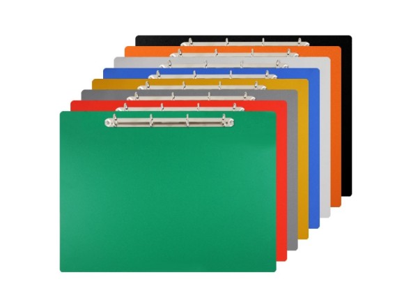 Magnetic ring binder clipboard A3 - landscape colours