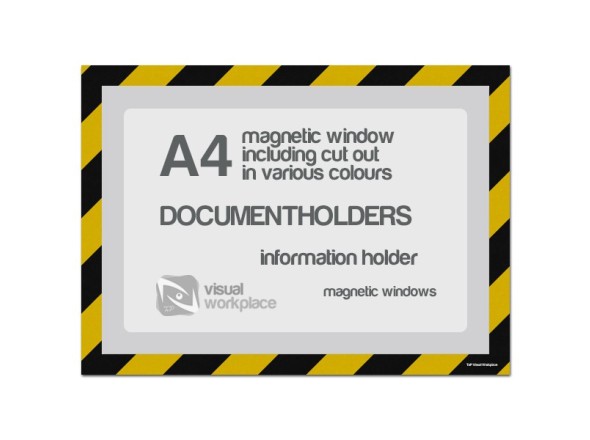 Magnetic windows A4 incl. cut out (various colours) - TnP Visual Workplace