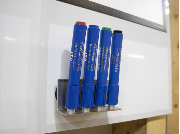 Stainless steel marker holder incl. detectable markers (mix)