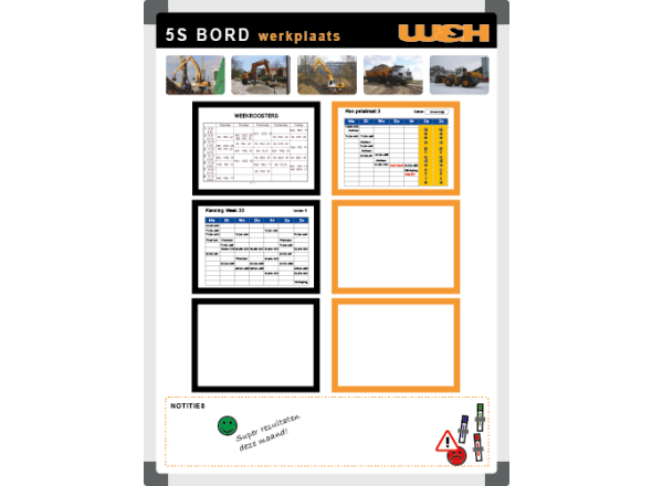 5S board  example 90x120cm